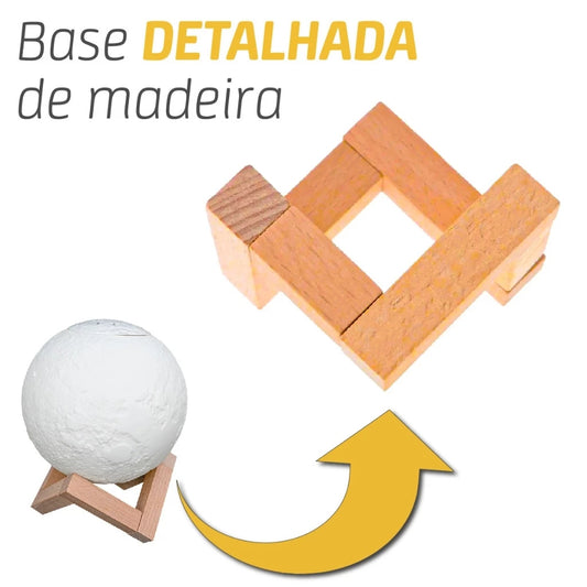 Luminária Lua Estrelada D5 LED Decorativa
